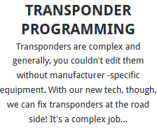 Transponder Programming Leeds